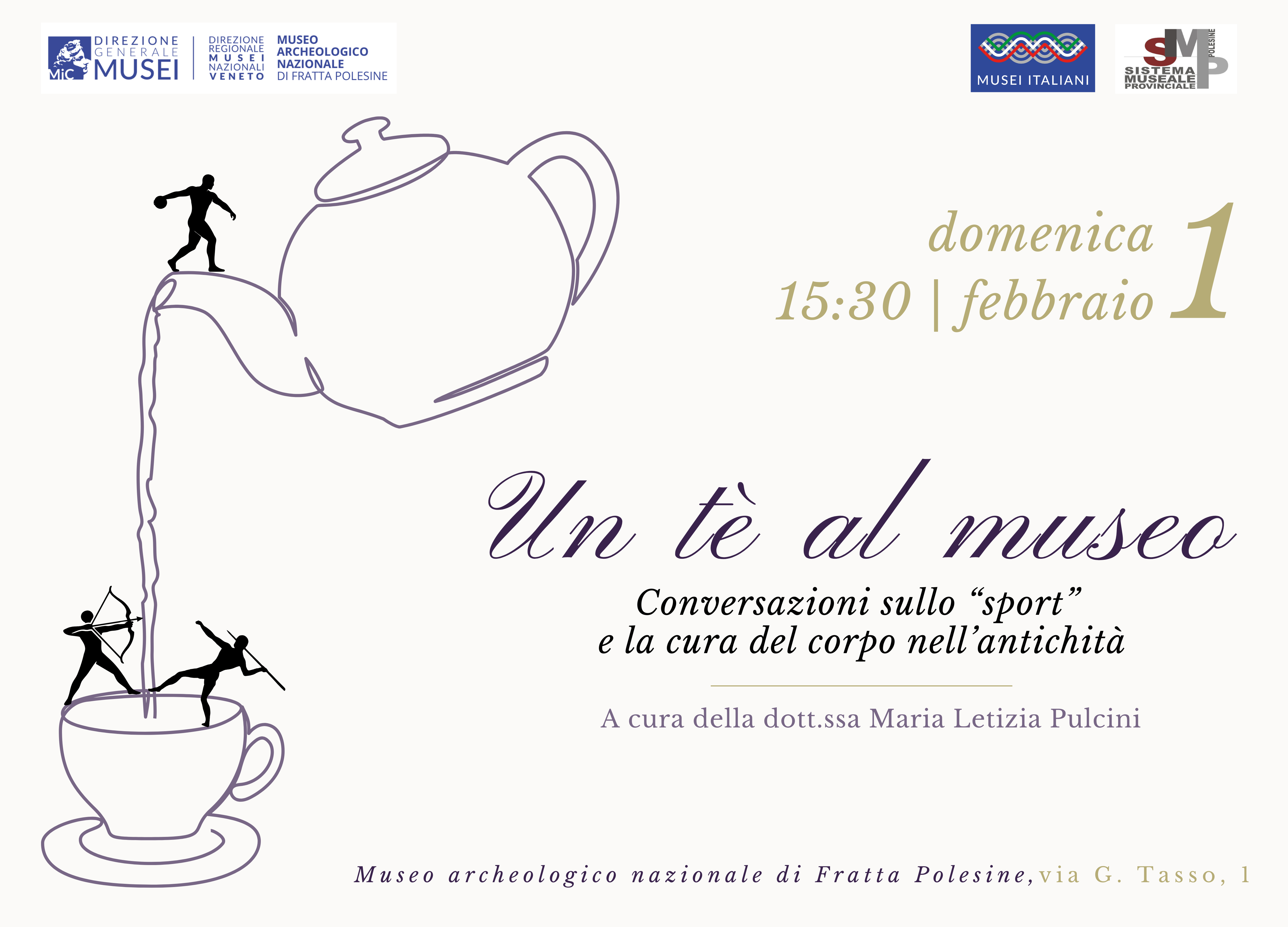 Museo di Fratta Polesine | UN TE' AL MUSEO - CONVERSAZIONI SULLO SPORT E LA CURA DEL CORPO NELL'ANTICHITA'